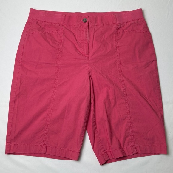 Chico's Pants - Chico's Womens High Rise Brigitte So Slimming Bermuda Shorts Size 2/12 Pink
